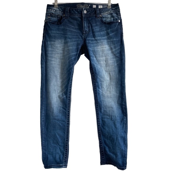 Miss Me Signature Skinny Jeans Floral Embroidered Pocket Size 31 - Picture 1 of 13